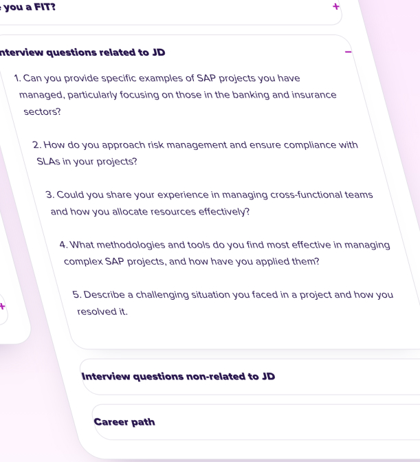 Interview preparation output